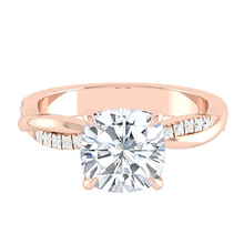 Load image into Gallery viewer, Cushion Lab Diamond Engagement Ring Wedding Rings Gold Jewelry Manila Philippines Moissanite