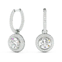 Load image into Gallery viewer, Lucce Montevalle Dangling Earrings Diamond