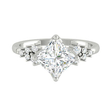 Load image into Gallery viewer, Lucce Ellia Princess Moissanite