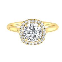 Load image into Gallery viewer, Lucce Montevalle Solitaire Cushion Moissanite