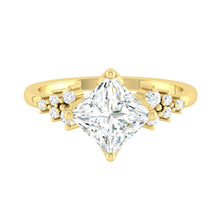 Load image into Gallery viewer, Lucce Ellia Princess Moissanite