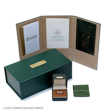 Load image into Gallery viewer, Lucce Zampa Earrings 0.39CTW Lab Diamond 18K White Gold