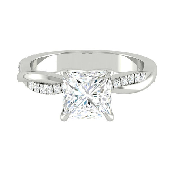Lucce Fiore Princess Moissanite