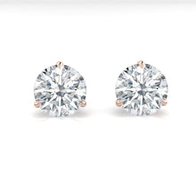 Load image into Gallery viewer, 3 prong Diamond earrings studs philippines