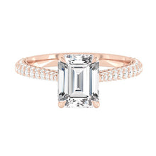 Load image into Gallery viewer, Lucce Azalea Luxe Emerald Moissanite