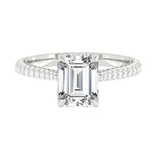 Load image into Gallery viewer, Lucce Azalea Luxe Emerald Moissanite