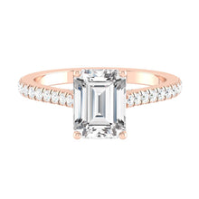 Load image into Gallery viewer, Lucce Firenze Pavé Emerald Moissanite