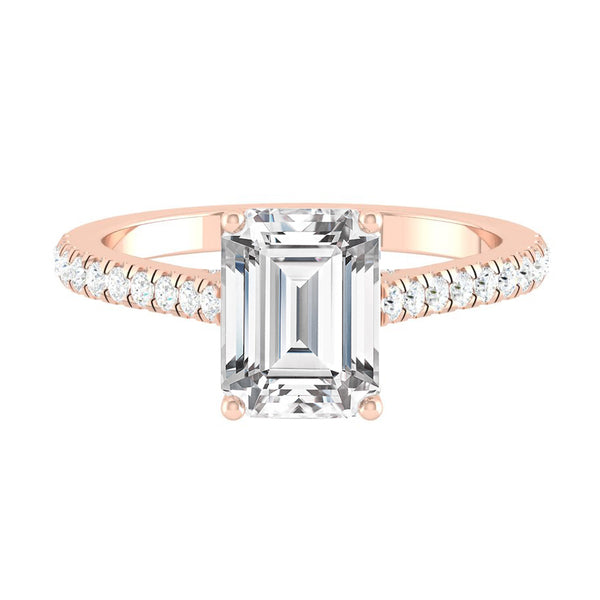 Lucce Firenze Pavé Emerald Moissanite