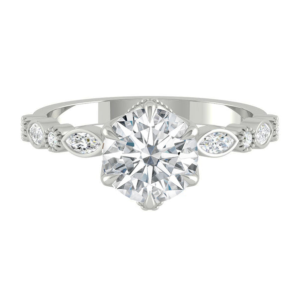 Lucce Christine Round Moissanite