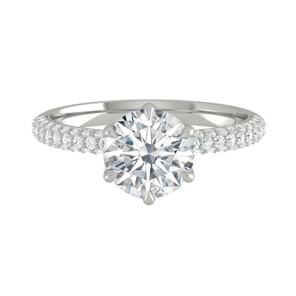 Lucce Lucia Luxe Pavé Round Moissanite