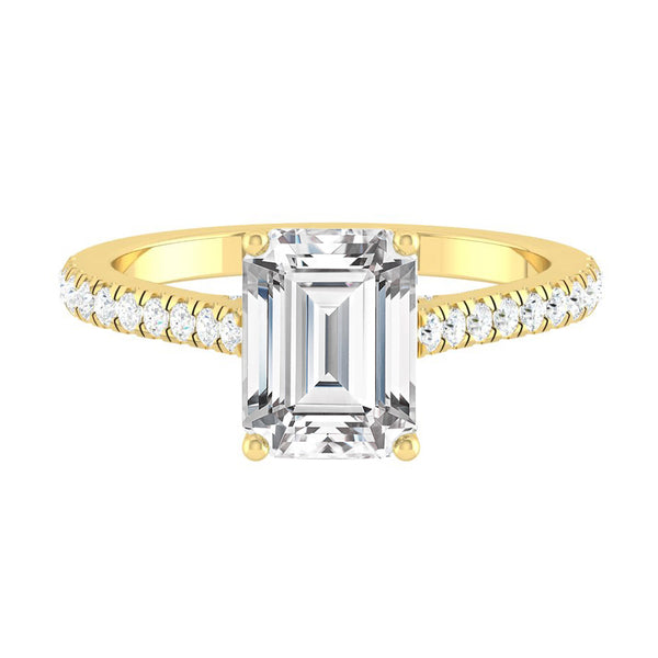 Lucce Firenze Pavé Emerald Moissanite