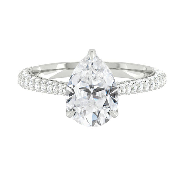 Lucce Azalea Luxe Pear Moissanite