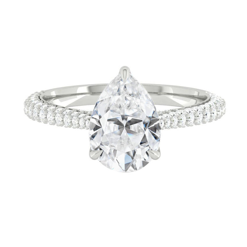 Lucce Azalea Luxe Pear Moissanite
