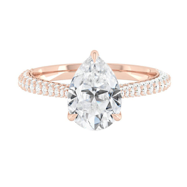 Lucce Azalea Luxe Pear Moissanite