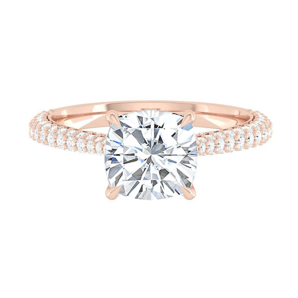 Lucce Azalea Luxe Cushion Moissanite