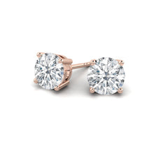 Load image into Gallery viewer, Diana Earrings Round Moissanite