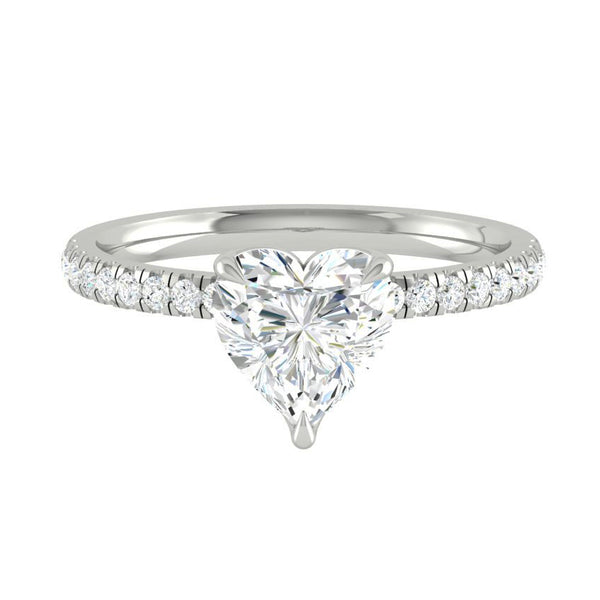 Lucce Lucia Pavé Heart Moissanite