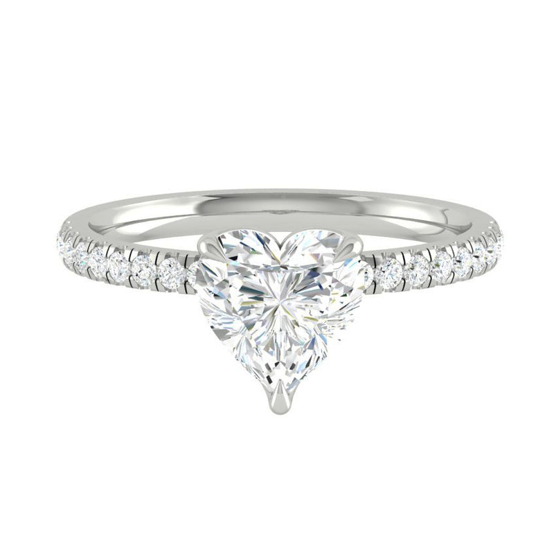 Lucce Lucia Pavé Heart Moissanite