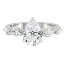 Load image into Gallery viewer, Lucce Constance Petal Pear Lab Diamond 1.55ct D VVS2 Ex IGI Platinum
