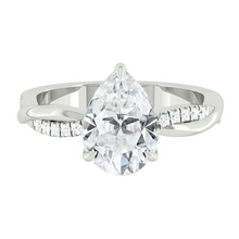Load image into Gallery viewer, Pear Lab Diamond Engagement Ring Wedding Rings Gold Jewelry Manila Philippines Moissanite