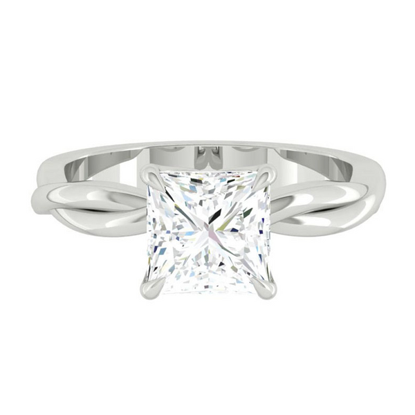 Lucce Fiore Solitaire Princess Diamond