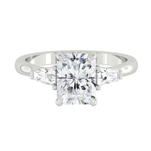 Load image into Gallery viewer, Lucce Sophia Luxe Radiant Lab Diamond 1.51ct E VVS2 Ex IGI 18K White Gold
