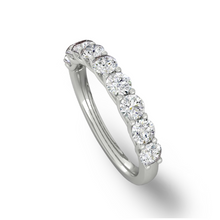 Load image into Gallery viewer, Lucce Rivera Ida 9-Stone Round 0.54ctw Natural Diamond Platinum
