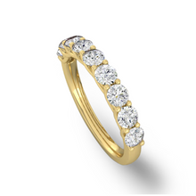 Load image into Gallery viewer, Lucce Rivera Ida 9-Stone Round 0.54ctw Natural Diamond 18K Yellow Gold