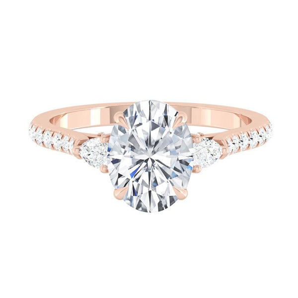 Lucce Sophia Pavé Oval Diamond