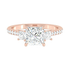 Load image into Gallery viewer, Lucce Sophia Pavé Princess Moissanite