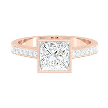 Load image into Gallery viewer, Lucce Carla Channel Princess Moissanite