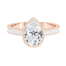 Load image into Gallery viewer, Lucce Carla Channel Pear Diamond