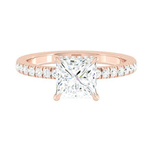 Load image into Gallery viewer, Lucce Verona Pave Princess Moissanite