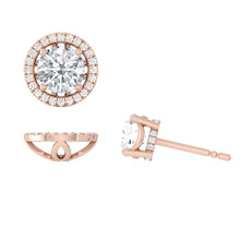 Load image into Gallery viewer, Lucce Montevalle Earrings Round Diamond