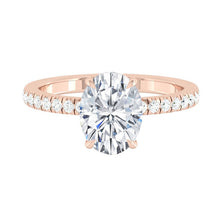 Load image into Gallery viewer, Lucce Verona Pave Oval Moissanite