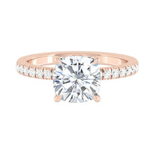 Load image into Gallery viewer, Lucce Verona Pave Cushion Moissanite