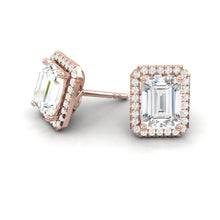 Load image into Gallery viewer, Montevalle Earrings Emerald Moissanite