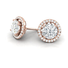 Load image into Gallery viewer, Montevalle Earrings Round Moissanite