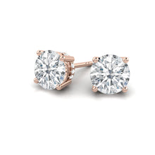 Load image into Gallery viewer, Kaela Earrings Round Moissanite