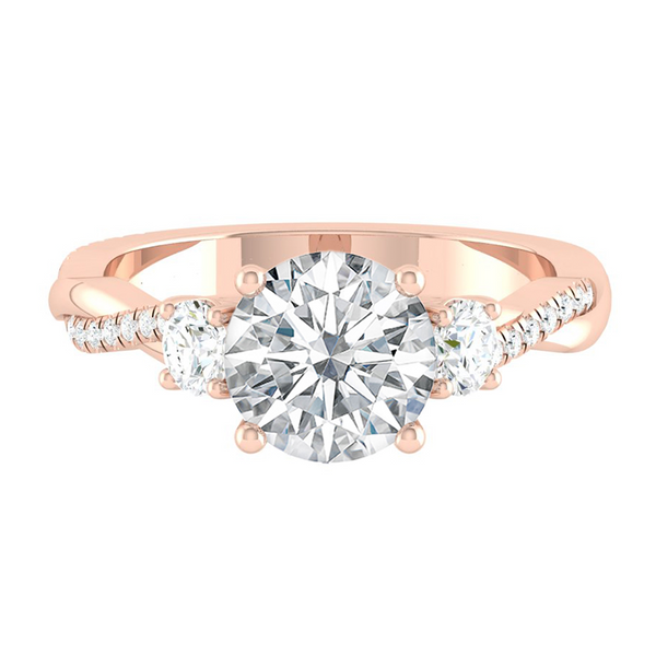 Lucce Fiore Trio Round Diamond