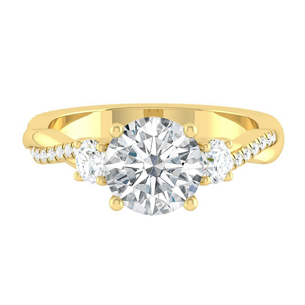 Lucce Fiore Trio Round Diamond
