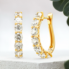 Load image into Gallery viewer, Lucce Rivera Hoop Earrings Diamond