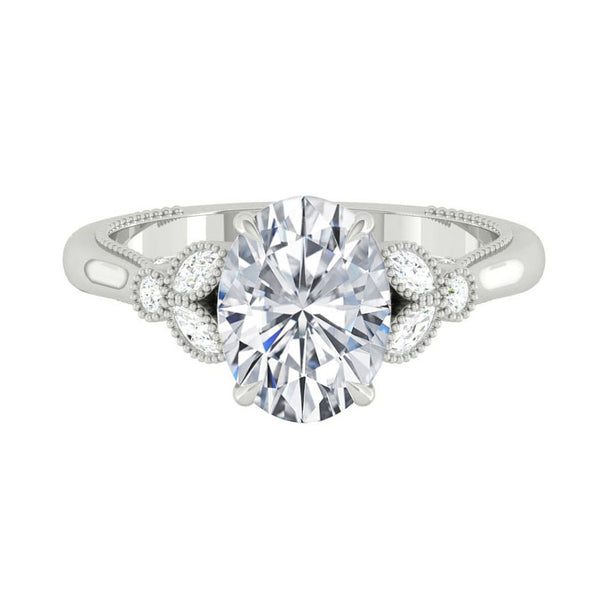 Lucce Stella Oval Moissanite