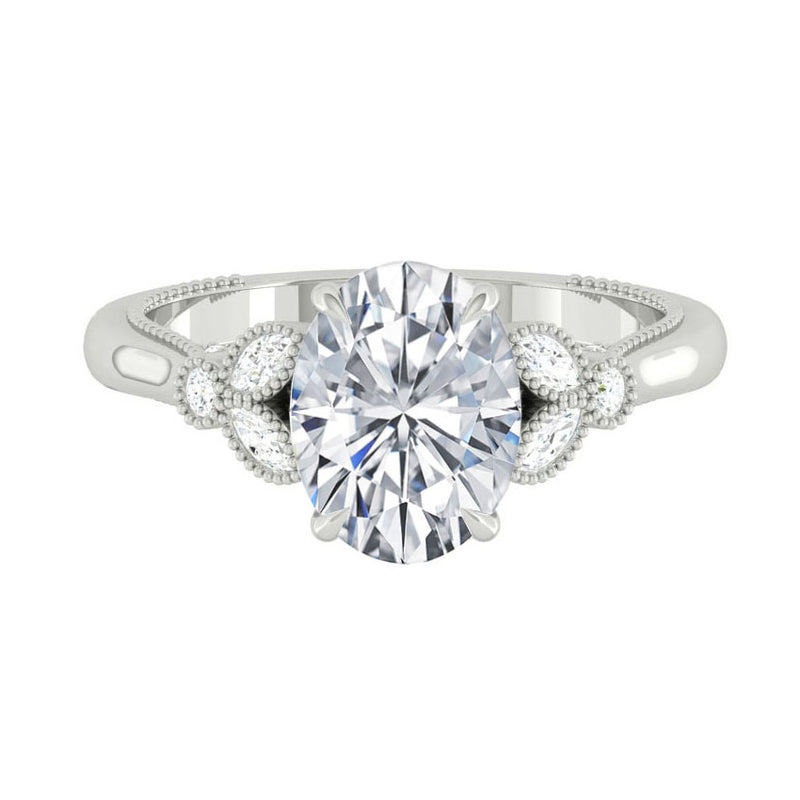 Lucce Stella Oval Moissanite