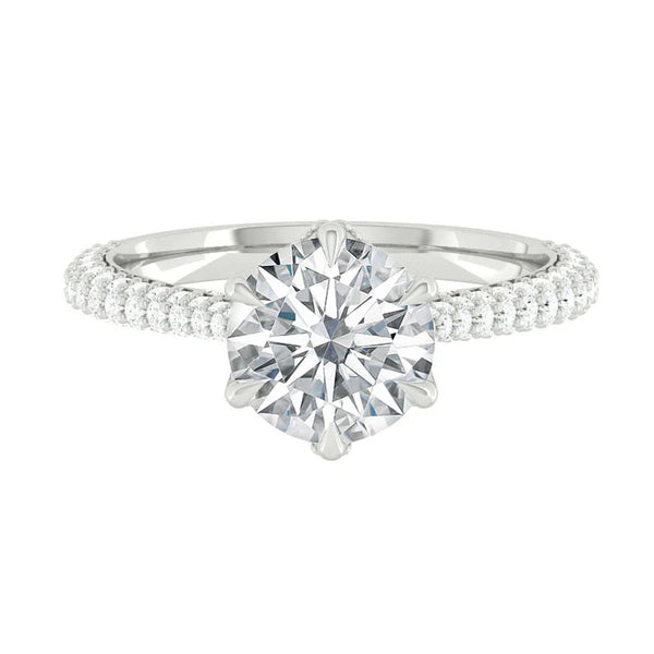 Lucce Azalea Luxe 3.10ct SUPERNOVA Moissanite Platinum