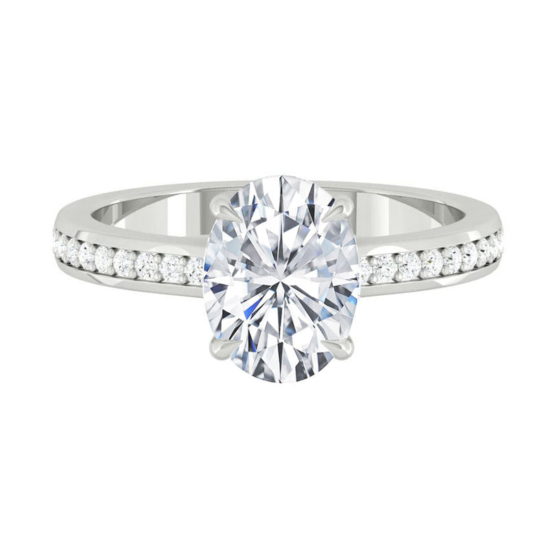 Lucce Kaela Oval Moissanite