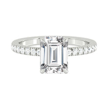 Load image into Gallery viewer, Lucce Verona Pave Emerald Moissanite
