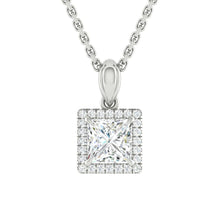 Load image into Gallery viewer, Lucce Montevalle Princess Necklace Lab Diamond 1.04ct D VS1 Ex IGI Platinum