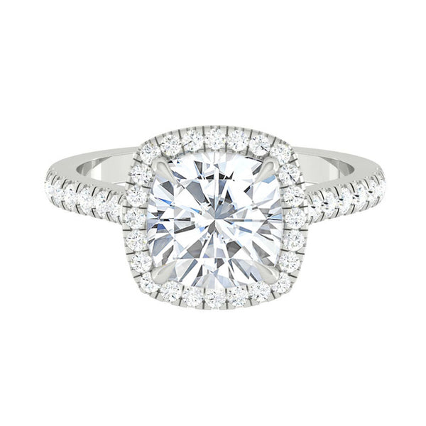 Lucce Montevalle Cushion Moissanite