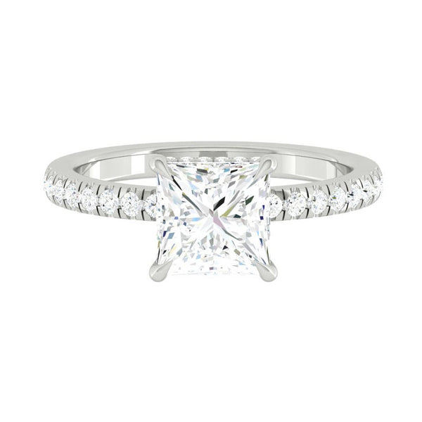 Lucce Verona Pave Princess Moissanite